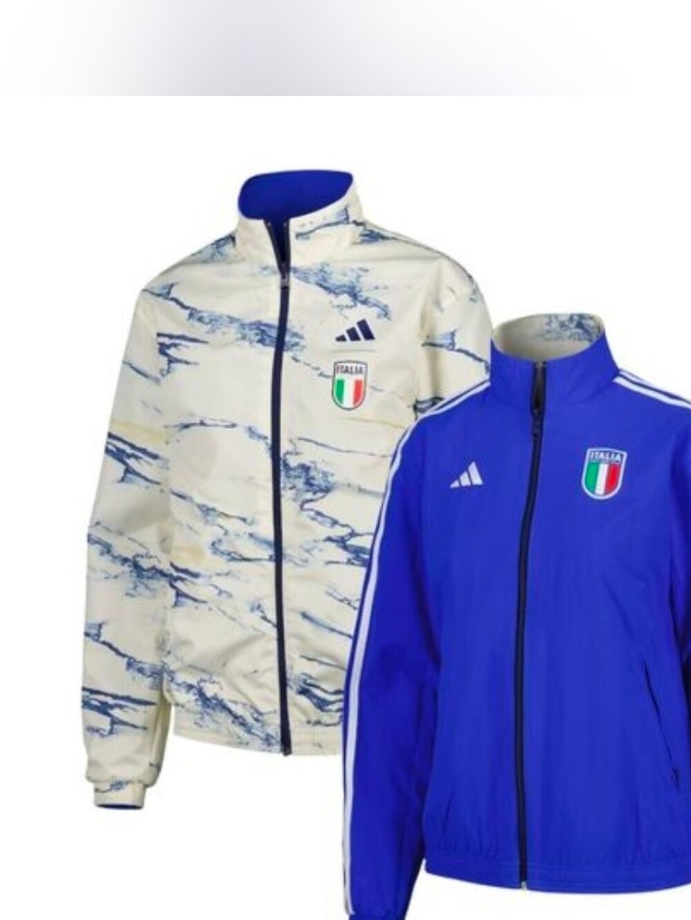 adidas Italy Reversible Anthem Jacket. Size S